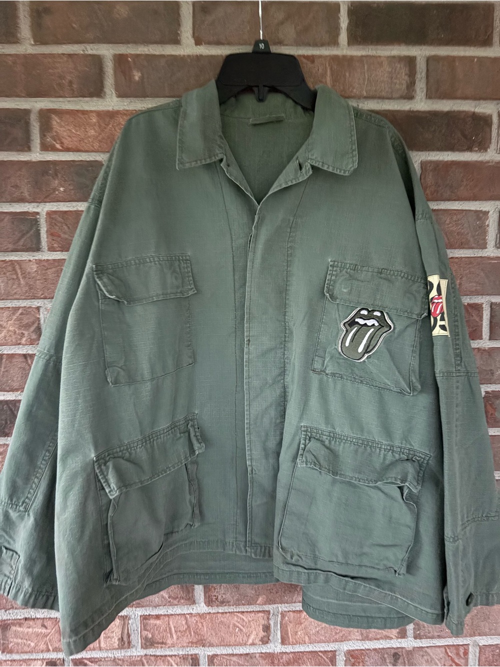 Rare Rolling Stones Military-Style Olive Green concert Jacket 2005